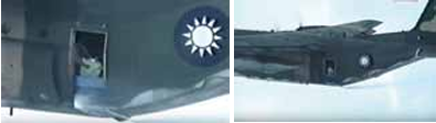 On March 23, 2015, the 439th Air Wing deployed two C-130H transport aircraft to alleviate the drought in northern Taipei. Both aircraft took off from Pingtung Air Base at 14:00 and 14:30 hrs, flying over the offshore waters of Hsinchu and Miaoli to conduct warm cloud seeding to increase the water levels in the reservoirs.