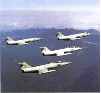 本批機號「45」字頭的戰鬥機，是由日本航空自衛隊所移交而來的F-104J星式機。